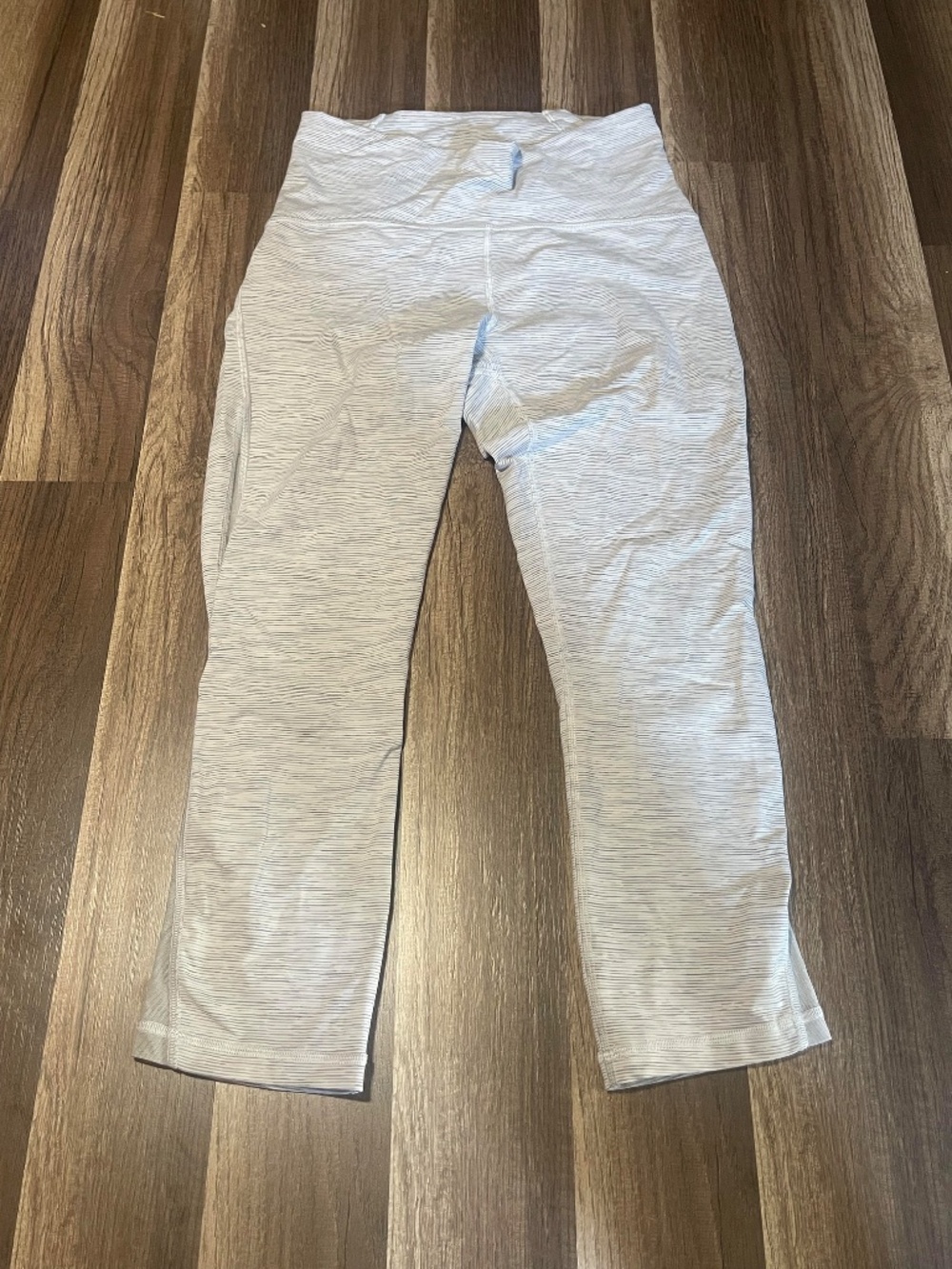 White with grey strips Lululemon About Size 4 or 6 No Tag